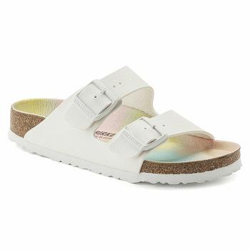 Dámské Arizona Birkenstock Vegan Birkibuc Bílé | CZ 99KOR